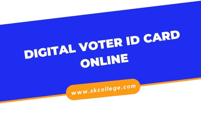 How To Download Digital Voter Id Card Online